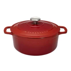 CHASSEUR Cocotte Ovale Fonte émaillée Gris Caviar D29