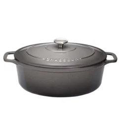 CHASSEUR Cocotte Ronde Fonte émaillée ORANGE Diamètre 26 Cm