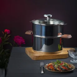 Delight Grande Cocotte Ovale Céramique Induction Emile HENRY Noir L36 -Pas Cher Touche Cuisine Magasin delight grande cocotte ovale ceramique induction emile henry noir l36 5