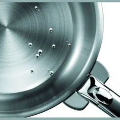 Desserte De Cuisine Mobile En Inox 2 Tiroirs + 3 Paniers + 1 Rangement Bouteilles DHO